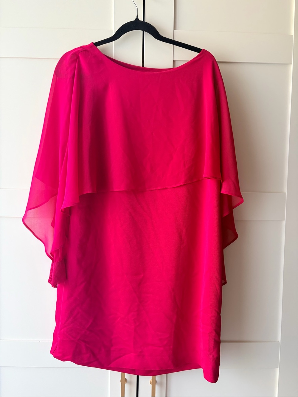 Zara Woman Hot Pink Chiffon Blouse
